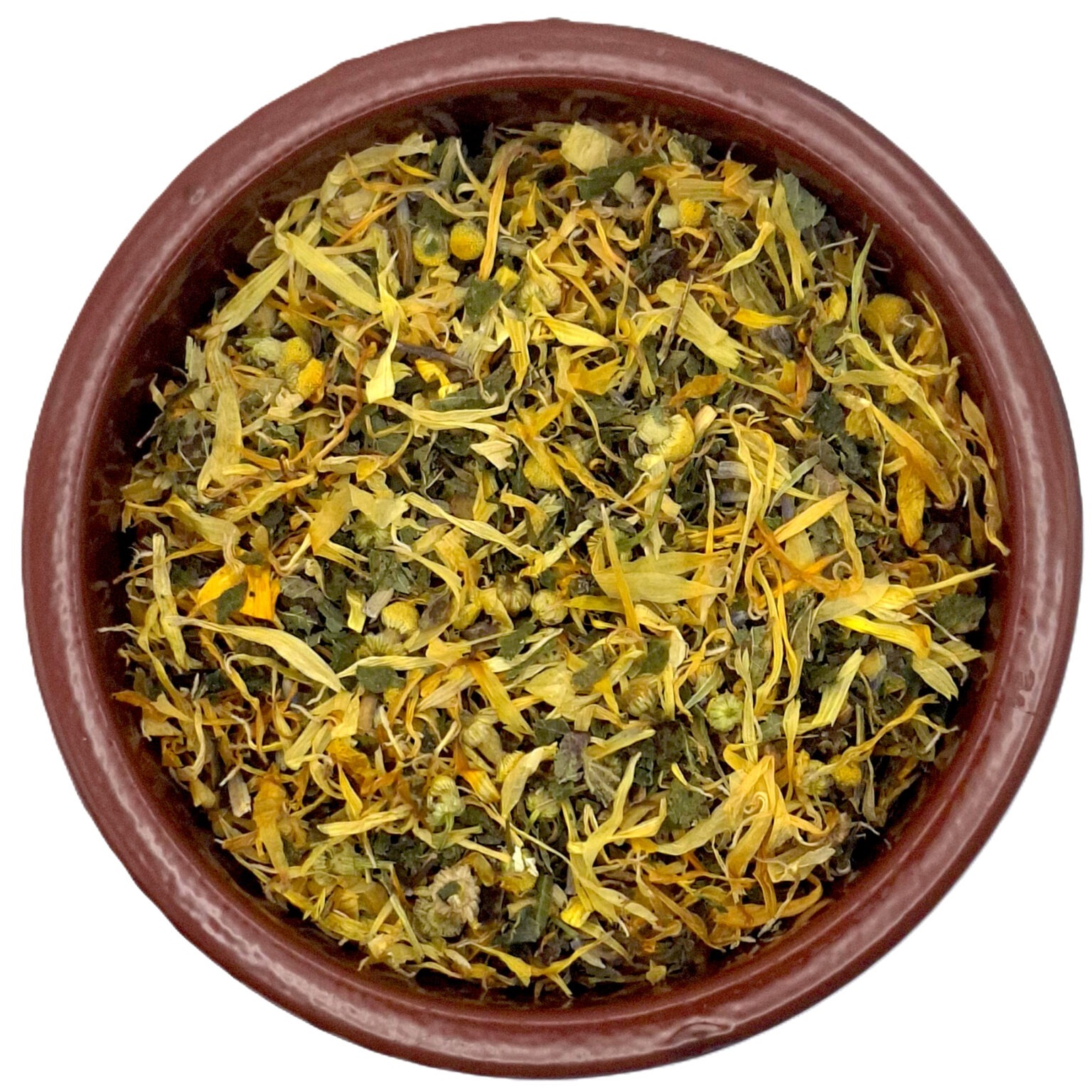 Hunnic Naturkraft – Des Kriegers Abendtee Kraeutertee mit Lavendel, Melisse, Kamille, Ringelblume und Brennnessel – beruhigender Abendtee