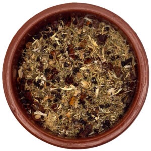 Eisritt-Tee von HUNNIC Naturkraft – Winterkräutermischung aus Hagebutte, Holunderbeeren, Thymian, Islandmoos und Eibischwurzel, handverlesen und naturbelassen.